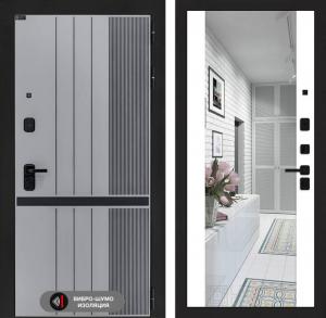 Входная дверь Скайлаб с зеркалом Максимум — Белый софт купить в Москве