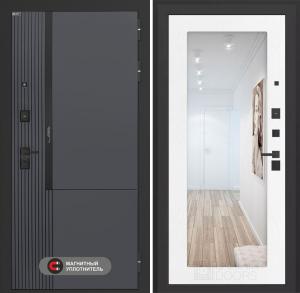 Входная дверь Лаб 2 Про с зеркалом 18 — Белое дерево купить в Москве