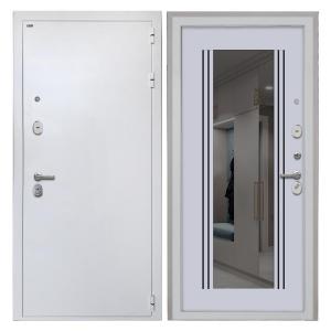 Колизей white ФЛЗ-304 Зеркало тонир. Белоснежная шагрень купить в Москве