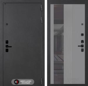 Входная дверь Соналаб с зеркалом 32 тонированным — Серый рельеф софт купить в Москве