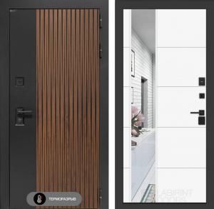 Входная дверь Айслаб с зеркалом 19 — Белый софт купить в Москве