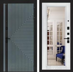 Входная дверь Кредор с Зеркалом Фацет — Белый софт купить в Москве