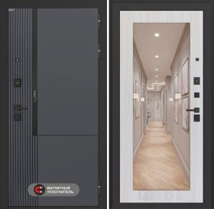 Входная дверь Лаб 2 Про с зеркалом 18 — Сандал белый купить в Москве