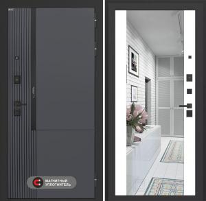 Входная дверь Лаб 2 Про с зеркалом Максимум — Белый софт купить в Москве