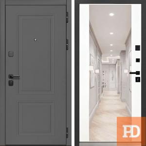 Входная дверь MXK-2 зеркало 2 белая купить в Москве