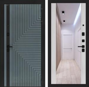 Входная дверь Кредор с Зеркалом Максимум — Сандал белый купить в Москве