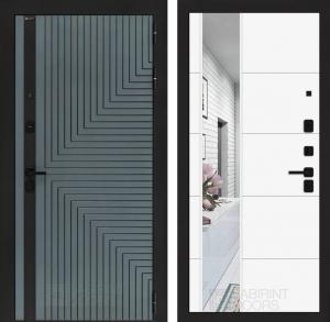 Входная дверь Кредор с Зеркалом 19 — Белый софт купить в Москве