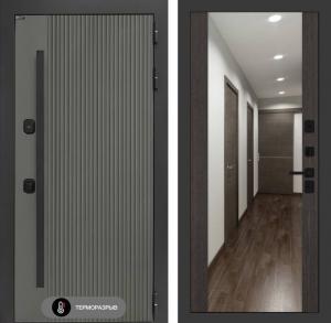 Входная дверь Термолаб 1 тепло с зеркалом Максимум — Венге купить в Москве