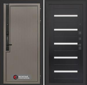 Входная дверь Лаб 1 Про 01 — Венге, стекло белое купить в Москве