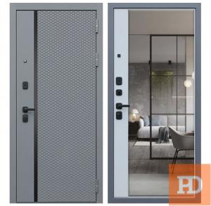 Стальная дверь «Манчестер» с зеркалом купить в Москве