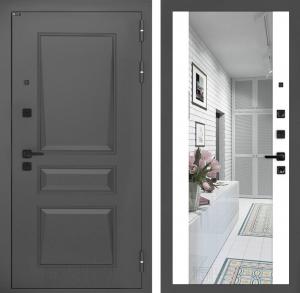 Входная дверь Орлеан с Зеркалом Максимум — Белый софт купить в Москве