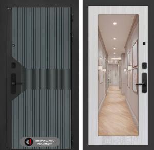 Входная дверь СмАртлаб с Зеркалом 18 — Сандал белый купить в Москве