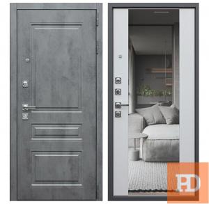 Стальная дверь «Лира» с зеркалом купить в Москве