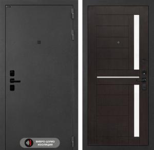 Входная дверь Соналаб 02 — Венге, стекло белое купить в Москве