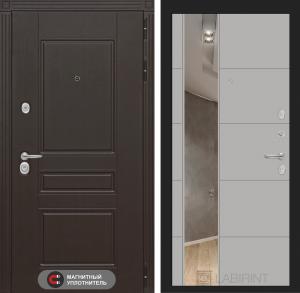 Входная дверь Мегаполис с Зеркалом 19 — Грей софт купить в Москве