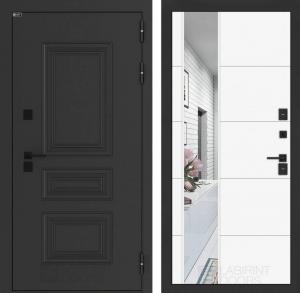 Входная дверь Аляска Лайт с Зеркалом 19 -Белый софт купить в Москве