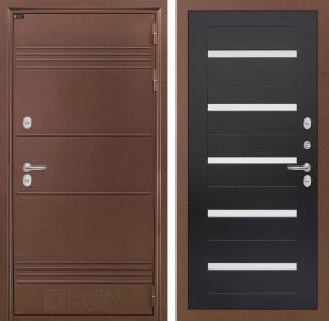 Входная дверь Термо Лайт 01 — Венге, стекло белое купить в Москве