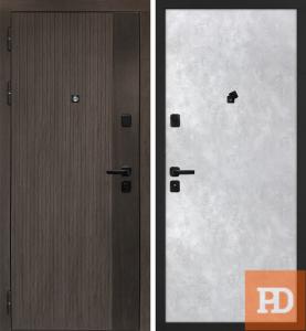 Входная дверь STR Вертикаль Серый бетон купить в Москве