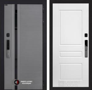 Входная дверь Пиано Смарт 2.0 панель 03 — Белый софт купить в Москве