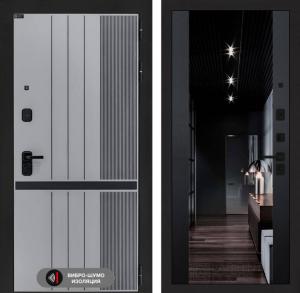 Входная дверь Скайлаб с зеркалом тонированным Максимум — Черный кварц купить в Москве