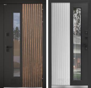 Входная дверь Скандия для улицы со стеклом купить в Москве