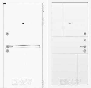Входная дверь Лайн Вайт 21 — Белый софт купить в Москве