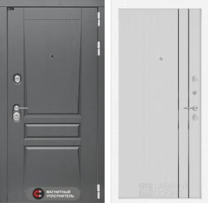 Входная дверь Платинум 10 — Белый рельеф софт купить в Москве