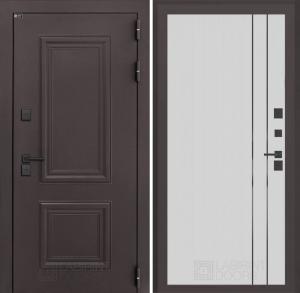 Входная дверь Полярис лайт 10 — Белый рельеф софт купить в Москве