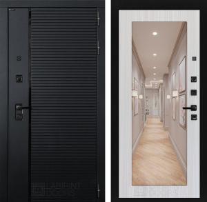 Входная дверь Пиано с зеркалом 18 — Сандал белый купить в Москве