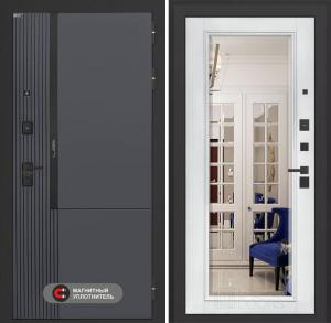 Входная дверь Лаб 2 Про с Зеркалом Фацет — Белый софт купить в Москве