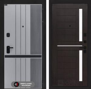 Входная дверь Скайлаб 02 — Венге, стекло белое купить в Москве