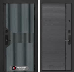 Входная дверь СмАртлаб 22 — Графит софт с молдингом купить в Москве