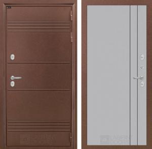 Входная дверь Термо Лайт 10 — Серый рельеф софт купить в Москве