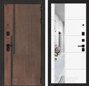 Входная дверь Кармина с Зеркалом 19 — Белый софт купить в Москве