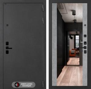 Входная дверь Соналаб с зеркалом Максимум — Бетон светлый купить в Москве