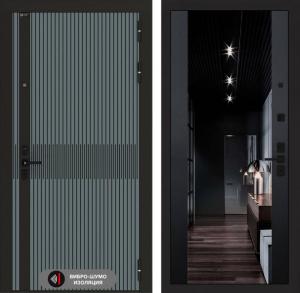 Входная дверь Иссида с Зеркалом тонированным Максимум — Черный кварц купить в Москве