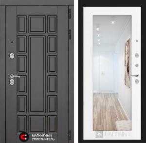 Входная дверь Нью-Йорк с Зеркалом 18 — Белое дерево купить в Москве