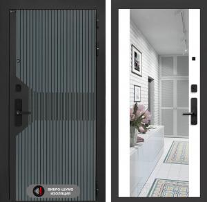 Входная дверь СмАртлаб с зеркалом Максимум — Белый софт купить в Москве