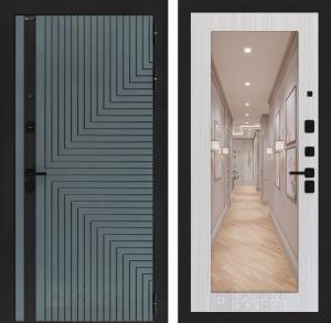 Входная дверь Кредор с Зеркалом 18 — Сандал белый купить в Москве