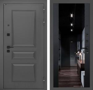 Входная дверь Орлеан с Зеркалом тонированным Максимум — Черный кварц купить в Москве