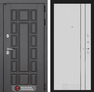 Входная дверь Нью-Йорк 10 — Белый рельеф софт купить в Москве