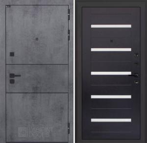 Входная дверь Инфинити 01 — Венге, стекло белое купить в Москве