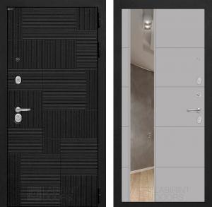 Входная дверь Пазл с зеркалом 19 — Грей софт купить в Москве