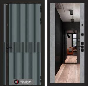 Входная дверь Иссида с Зеркалом Максимум — Бетон светлый купить в Москве