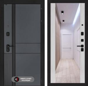 Входная дверь Эволаб с Зеркалом Максимум — Сандал белый купить в Москве