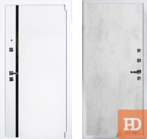 Входная дверь Арма Гранд Вайт 08 бетон светлый купить в Москве