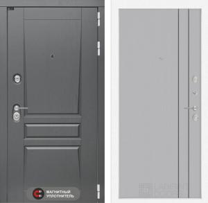 Входная дверь Платинум 10 — Серый рельеф софт купить в Москве