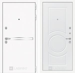 Входная дверь Лайн Вайт 23 — Белый софт купить в Москве