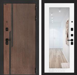 Входная дверь Кармина с Зеркалом 18 — Белое дерево купить в Москве