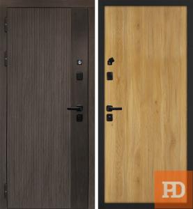 Входная дверь STR Вертикаль Дуб золотистый купить в Москве